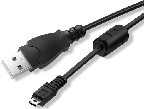 USB-A to Mini 8Pin USB 2.0 Fast Charging Cable, 3 Feet with Silver-Plated Plugs and Anti-Jamming Ferrite Ring