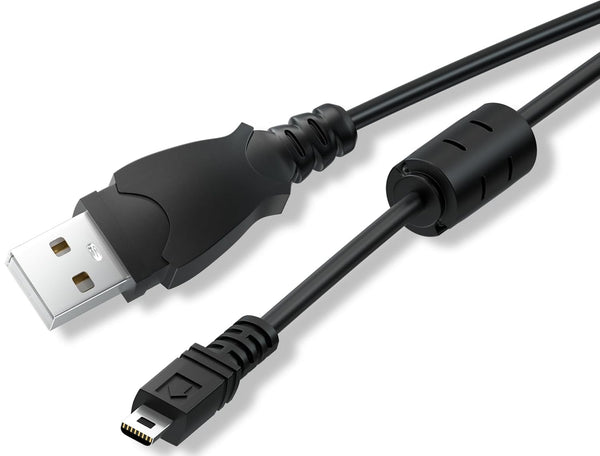 USB-A to Mini 8Pin USB 2.0 Fast Charging Cable, 3 Feet with Silver-Plated Plugs and Anti-Jamming Ferrite Ring