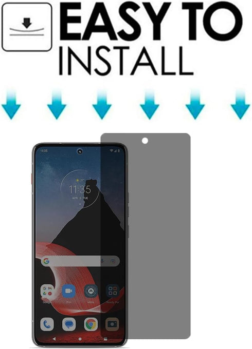 VIESUP 2-Pack Privacy Screen Protector for Motorola ThinkPhone, Tempered Glass, Bubble Free, Easy to Install, Scratch