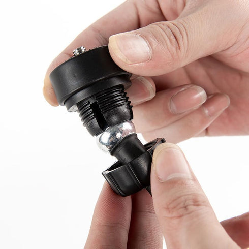 2 Pack 1/4 Screw to 17mm Ball Mount Base, Stand Interface Socket Joint for Tripod, DV Camera, Phone Holder