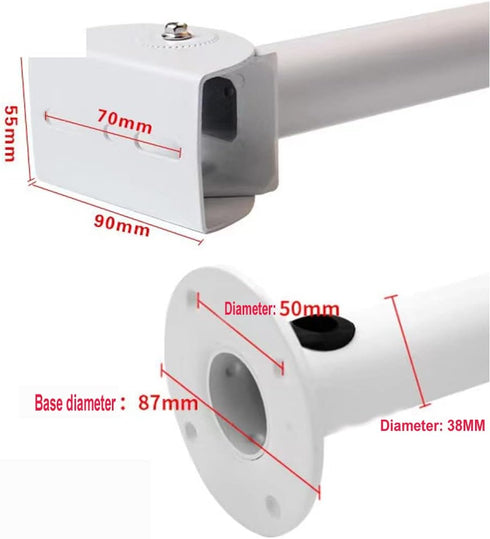 Surveillance Security Camera Mount Bracket, Adjustable Universal Wall Mount for CCTV Security Cameras/IP Cameras/Dome