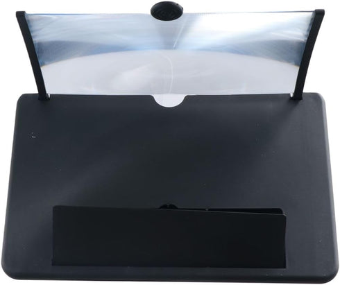 Pokinge 12 Inches Phone Screen Magnifier, 3D HD Cell Phone Magnifying Projector Screen