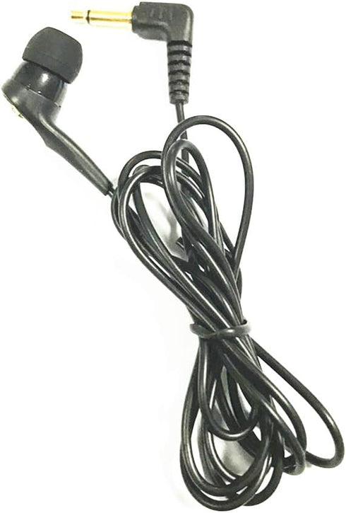 K2 Single-Side Earphone, Economical Mono Earbuds in-Ear Noise Isolating Headphone, 3.5mm Plug Reinforced Cord for
