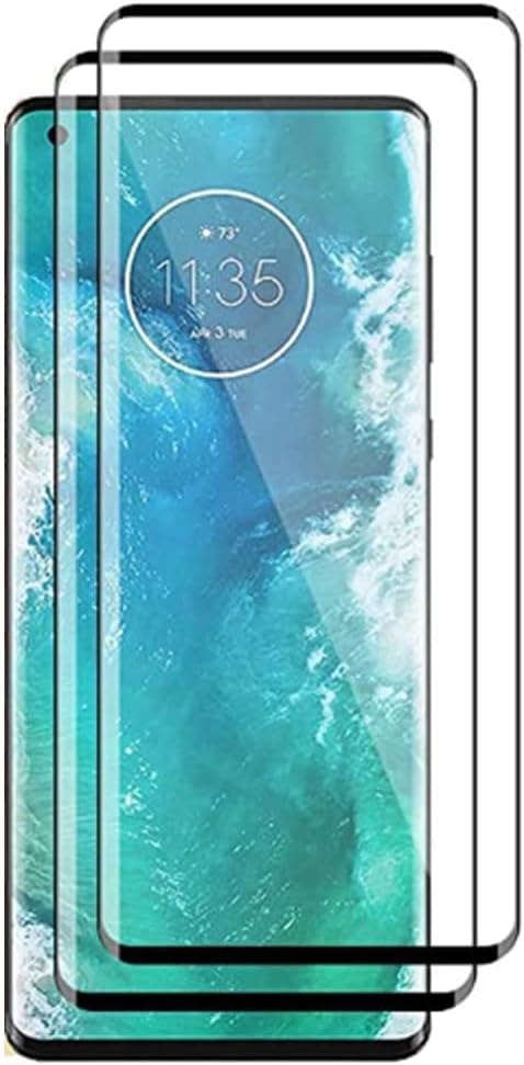 Tempered Glass Screen Protector, 2 Pack Clear Cover for Motorola Moto Edge Plus 2020