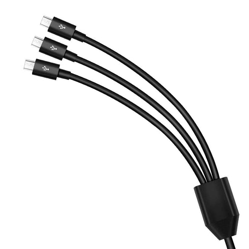 Herfair 3-in-1 Micro USB Splitter: 3 USB to Multi Micro USB Adapter, 480Mbps Data Sync for all Micro USB devices.