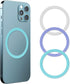 3Pcs Mag Safe Metal Ring Sticker, Mag-Safe Case Converter Adapter Ring for Magsafe Magnetic Wireless Charging Phone Car