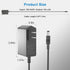 ZYHKJYL 6V 2A 6V 2A 1.8A 1.5A 1A 0.5A 8 3.2ft DC/AC Power Supply Adapter Universal Power Adaptor with DC Tips for Baby