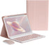 Keyboard Case Mouse for iPad Pro 11 inch M4 (2024) with Magnetically Detachable Color Keyboard Case, Pink