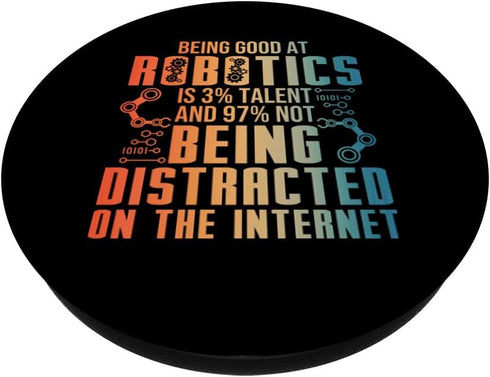 Robotics Engineering Art For Men Women STEM Robot Robotics PopSockets Standard PopGrip