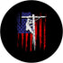 American Flag Linemen Electric Pole Lineman Tower Climber PopSockets PopGrip - Swappable Grip for Phones & Tablets