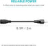 6FT 3 Prong Universal Power Cord, C13 Plug for Dynex TV, ION Block Rocker Speaker, BowFlex, Sole Treadmills, Samsung TV