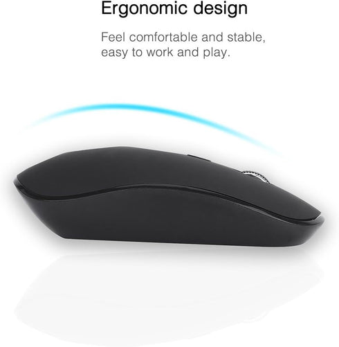 Full Size Large Print 2.4g Wireless Keyboard and Mouse with Oversized Print for Kids, Visually Impaired, Low Vision