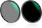 K&F Concept 40.5mm ND1000 CPL Lens Filter Kit (2 Pcs), Neutral Density ND1000 + Circular Polarizer Filter with 24