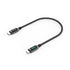 SOOPII 100W 1ft USB C to USB C Cable Fast Charge, Nylon Braided Cable with LED Display for iPhone 15/15 Pro/15 Plus/15