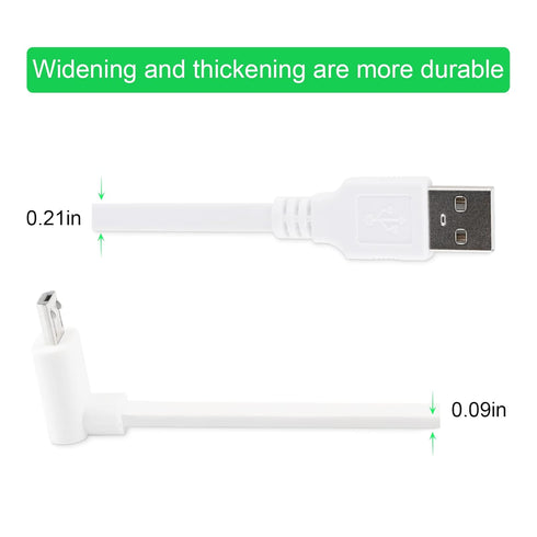 LEFXMOPHY 30ft Power Cord for WYZE Cam Pan V3 with 90 Degree L-Shape Connector Micro USB Right Angle Extension