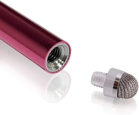 3-Pack 5.3'' Micro-Knit Mesh Tip Capacitive Stylus Pens for Touch Screens with Replaceable Fiber Tips and Cleaning Cloth