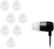 Xcessor Dual Flange Conical Silicone Earbuds 4 Pairs (Set of 8 Pieces) Transparent Medium Compatible with Most Brands