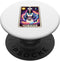Mystical Tarot Skeleton Nurse in Cosmic Space, Cute Funny PopSockets Standard PopGrip