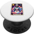 Mystical Tarot Skeleton Nurse in Cosmic Space, Cute Funny PopSockets Standard PopGrip