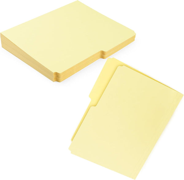 Lineco Archival Legal Size File Folders, Organize Important Documents, 9.5" x 14.75" with 1/2-Cut Tab