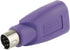USB to PS2 Adapter 2PCS, Purple USB Female to PS/2 Male Converter for Mouse and Keyboard