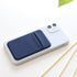 3Pack Galaxy-2Black+1Navy Cell Phone Card Holder Pocket for Back of Phone,Stretchy Stick on Wallet Credit Card ID Case