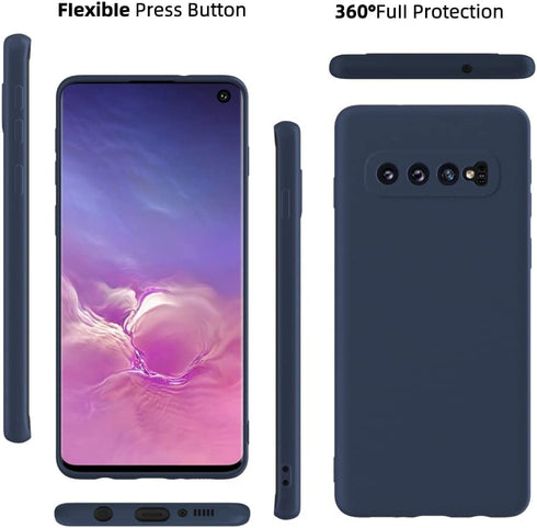 X-level Dynamic Series Ultra-Thin Soft Silicone Case for Samsung Galaxy S10 Blue
