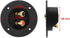 1 Pair 3-Inch Double Binding Round Gold Plate Push Spring Loaded Jacks Speaker Box Terminal Cup by BLUECELL