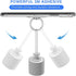 Transparent Cell Phone Ring Stand Holder, Finger Grip Loop (2 Silver 2 Black Round) for Phones (Exoer)