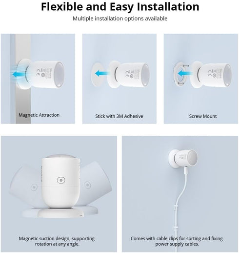 Smilewolf SNZB-06P Zigbee Human Presence Sensor, Motion Detector for Smart Home Automation with Alexa Compatibility.