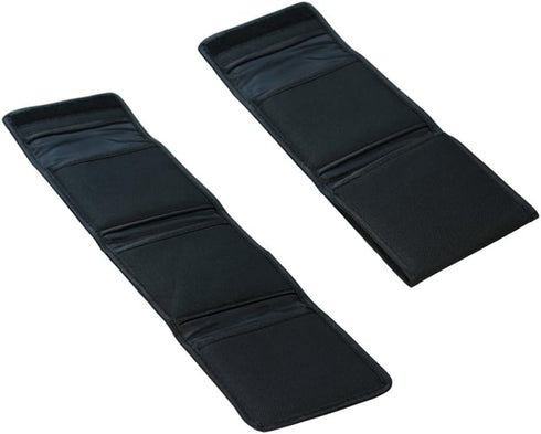 2 PCS Padded Tri-fold 3 Pocket Wallet-Style Filter Case - for Circular Filters 40.5mm to 82mm + CamDesign Wristband