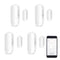 WiFi Door Sensor, Smart Window Contact Detector for Home Security, Compatible with Alexa & Google Assistant (4 Pack)