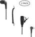 2 Pin Earpiece M1 Ear Piece Headset Ptt Mic in Ear Earbuds for Motorola cp100 cls1410 gp300 cp200d bpr40 cls 1110 1410 cp185 dlr1060 rdm2070d dlr1020 rmu2040 rdu4100 dtr700(2Pack)