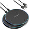 Wireless Charger Compatible with iPhone 15/14/13/12/11 Pro Max, 15W Max Fast Charging Pad for Samsung Galaxy, 2 Pack