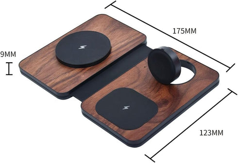 3-in-1 Charging Station for Apple Devices, Fast Mag Safe Wireless Charger for Cell Phone, AirPods, iWatch