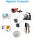 Fielect 5Pcs Alarm Buzzer DC12V 90dB Active Electronic Buzzer, Continuous Sound Beep Speaker