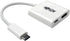 Tripp Lite USB C to HDMI Video Adapter Converter, 4Kx2K with USB-C PD Charging Port, Thunderbolt 3 Compatible, USB