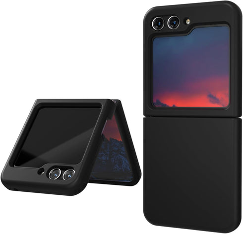 E Segoi Designed for Galaxy Z Flip 5 Case, Liquid Silicone Gel Rubber Shockproof