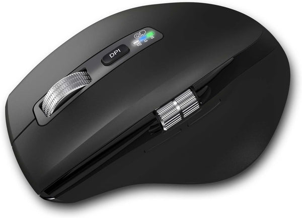 INFINMIND Wireless Bluetooth Side Scroll Mouse with Multi-Device, Ergonomic Computer Mice with Smart