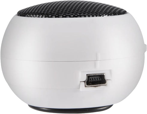 Mini Portable Speaker, Telescopic Design for Computer Smartphone MP3 Tablet, USB Powered, Lightweight, 2 Colors (White)
