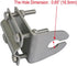 UngSung SO-239, 3/8" 24 Truck Antenna Mirror Mount Bracket Heavy Duty Stainless Steel Side Rail Mast Clamp Mount