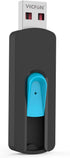 VICFUN 10 Pack 128MB 2.0 128MB, Pack USB Flash Drives USB Flash Drive Slide Retractable USB Memory Stick Multi-Color