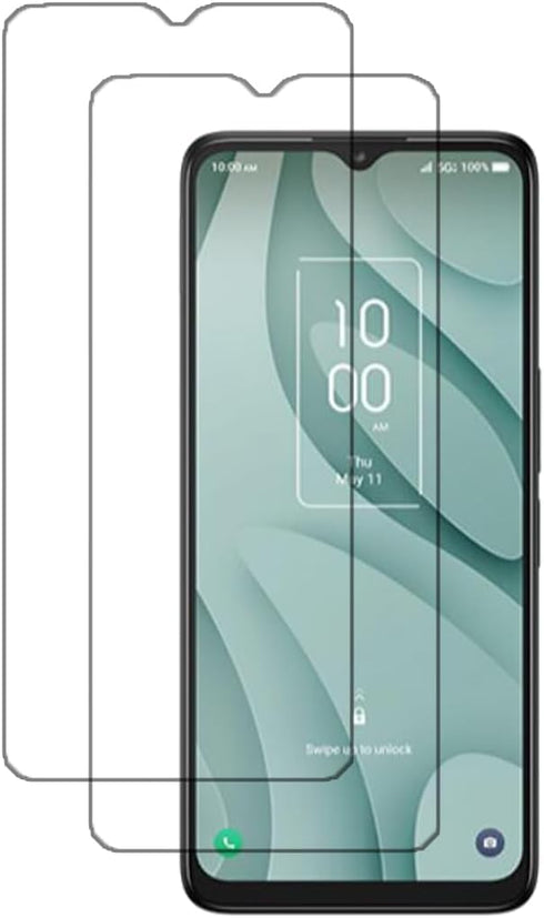[2 Pack Tempered Glass Screen Protector Frontier Protective Protector for TCL 40 XE T609M