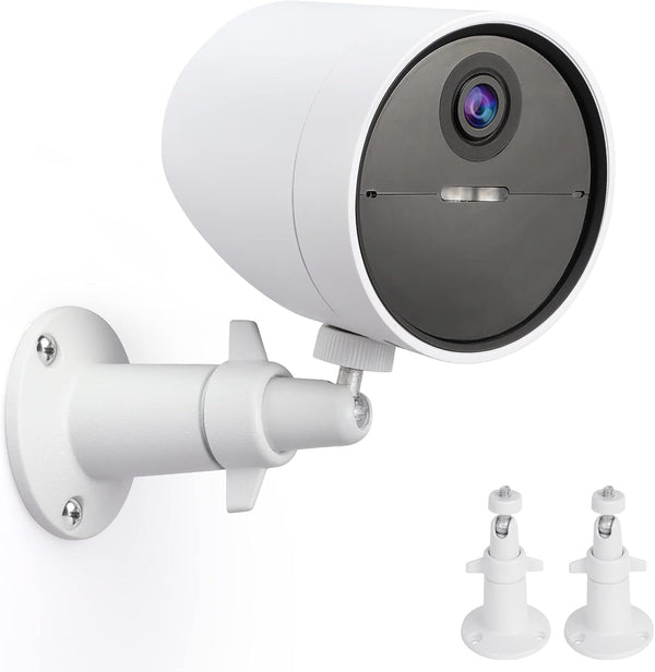 2 Pack Wall Mount Holder for SimpliSafe Outdoor Security Camera, 360 Rotation Bracket with 1/4 Screw Thread