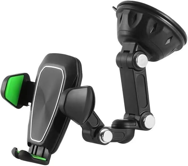Car Phone Holder, Long Arm Truck Phone Mount Stand with Super Suction Cup Support Clamp for Dashboard & Windshield