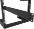Jingchengmei 12 Port Hinged Patch Panel - 1U 19" Rack Mount D-Type Connectors, Black (H1U12D)
