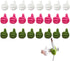LXNIEPAN 24Pcs Creative Silicone Thumb Cable ClipsSelf Adhesive Fun Cord Holders for Desk