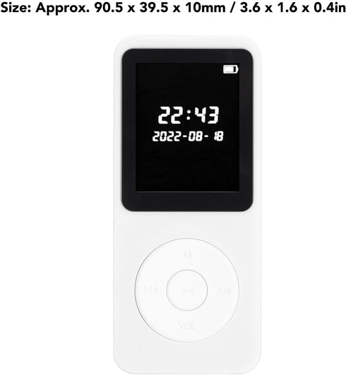 Zopsc MP3 1.77in 5.0 MP3 Player, LCD Screen Portable Music Player Built in Speaker, Bluetooth HiFi Player with FM Radio
