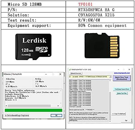 Factory Wholesale Micro SD Card 128MB Pack of 10 in Bulk Small Capacity for Small Files Only,Not Suitable for Camera,Phone(Not GB,1024MB=1GB)