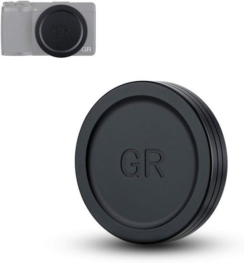 JJC Aluminum Lens Cap Cover Protector for Ricoh GR IIIx, GR III, GR II with Soft EVA Interior - Black